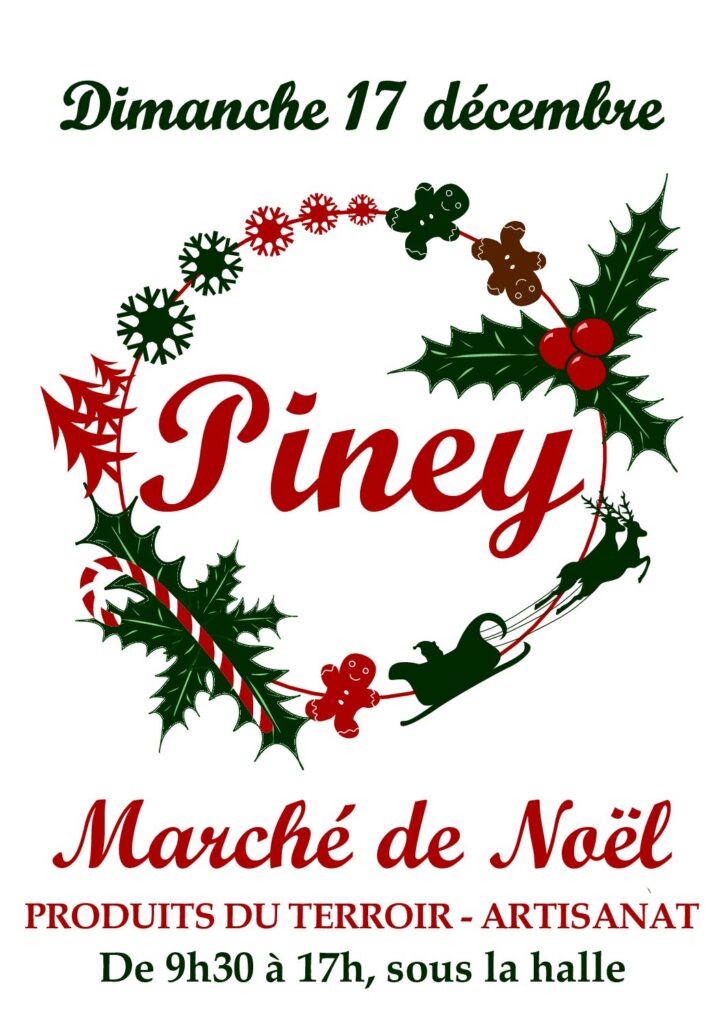 Marché de Noël : dimanche 17 décembre de 9h30 et 17h
