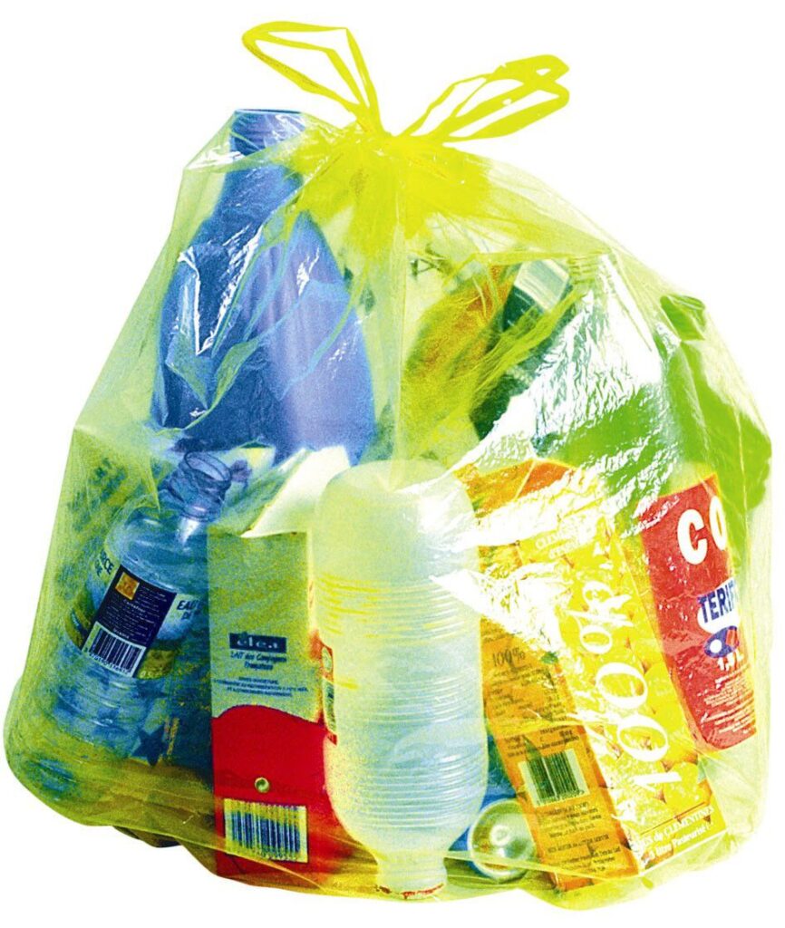 Distribution des sacs jaunes