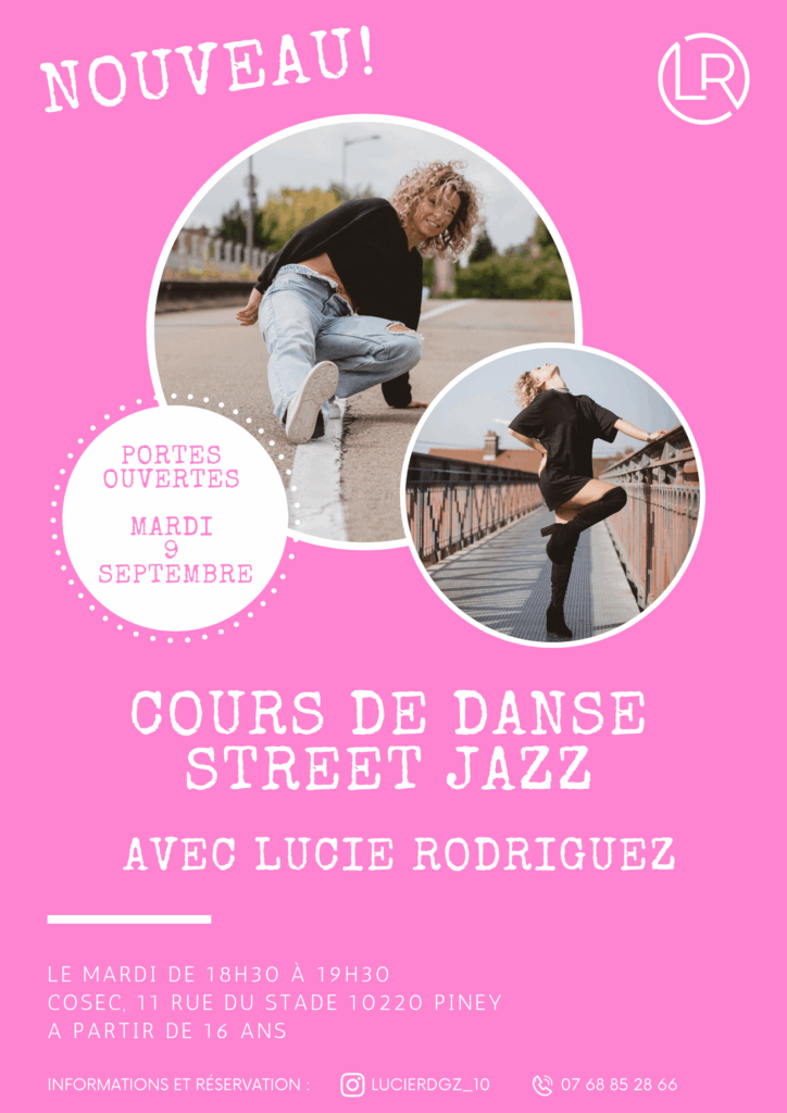 Nouveau : Cours de danse Street Jazz