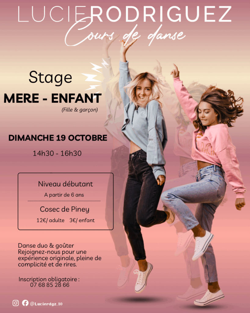 Dimanche 19 octobre : Stage de danse avec Lucie Rodriguez
