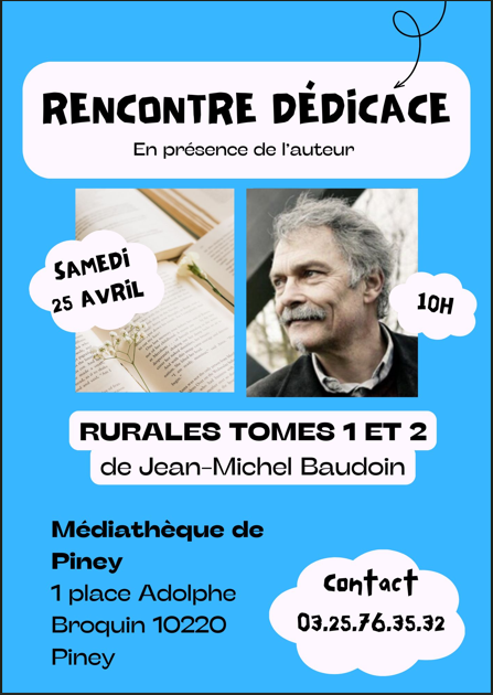 Rencontre-dédicace avec Jean-Michel Baudoin à la médiathèque