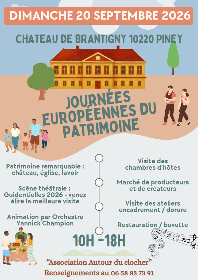 Journées européennes du patrimoine au Château de Brantigny